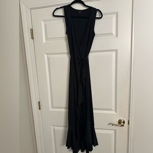 Banana Republic wrap dress size XS black